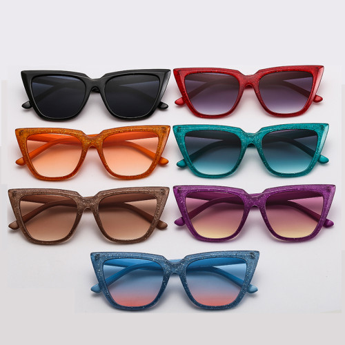 Oversized Cateye Sunglasses Women 2020 Retro Cat Eye Brand Design Sun Glasses Women Luxury Vintage Glasses Mirror UV400 Oculos
