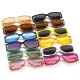 2021 New Fashion Square Sunglasses Women Men Gradients Lens Alloy Metal Frame Cool Rivet Decorate Luxury Colorful Brand Designer