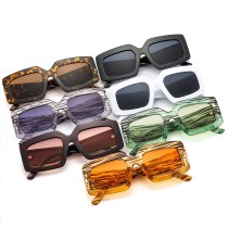 2021 New Fashion Square Sunglasses Women Men Leopard PC Lens Frame Brand Designer Trend Luxury Quality Casual Sun Glasses UV400