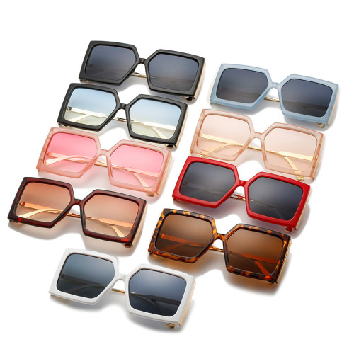 2021 New  Oversized Square Sunglasses Women Luxury Brand Fashion Large Frame Sun Glasses For Female Trendy