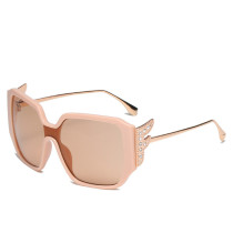 2021 Luxury Diamond Wings Brand Vintage Oversized  Sun Glasses Shades For Female Oculos Square Fashion Sunglass Women Designer
