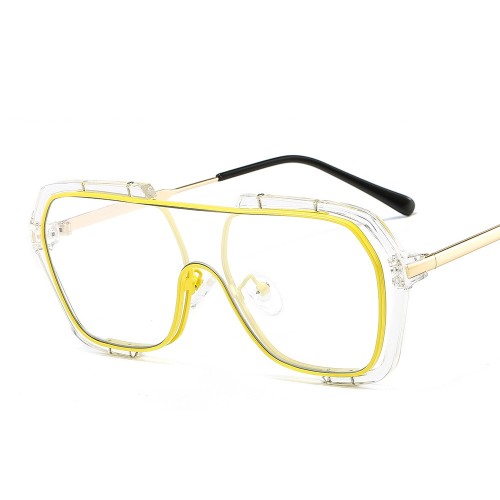 Fashion New One-piece Sunglasses Women Men 2021 Colorful Sun Glasses Shades Eyewear Lady Luxury Brand Designer Eyeglasses UV400