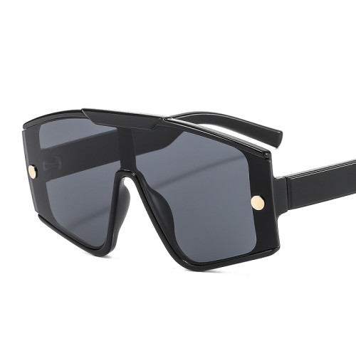 2021 New Fashion Shield Sunglasses Men Women Goggle Gradients Lens Frame Vintage  Designer Luxury Metal Decorate UV400