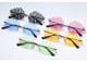 2020 New Fashion Leaf Style Sunglasses Women Luxury Color Lens Alloy Frame Brand Designer Party Sexy Beach Sunglasses UV400