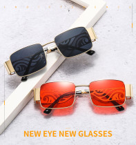 Small Rectangle Sunglasses 2021 Women Men Trendy Vintage Brand Design Green Gradient Lens Sun Glasses For Female Eyewear UV400