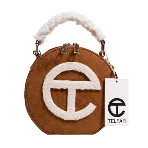 Sac A Main Fashion Fur Small Round Designer Famous Brands Luxury Shoulder Messenger Purse And Handbag Telfar Bag For Women