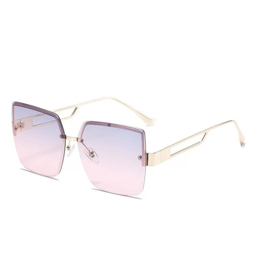 New Fashion Rimless Sunglasses Luxury Brand Women Metal Square Sun glasses UV400 Shades Eyewear Oculos Gafas de sol
