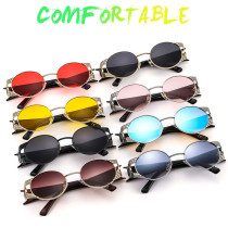 Vintage Fashion Round Gothic Steampunk Sunglasses For Men Women Luxury Brand Designer Travel Punk Sun Glasses Male Metal Shades