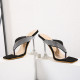 Femmes Chaussures Summer NEW 2022 Head Peep Toe Bling Slippers Fashion Leisure Shallow Retro Stiletto Heels Ladies Shoes