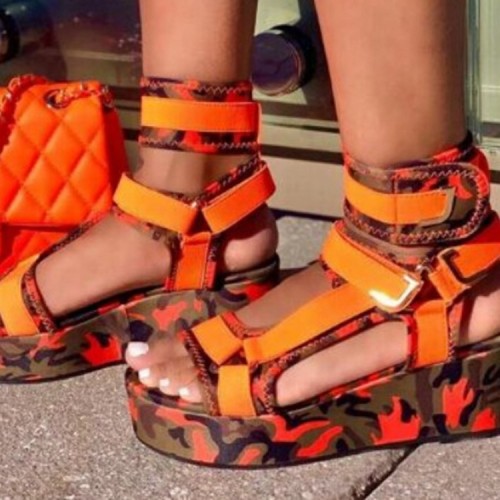 Women's 2022 Big Size 34-44 INS HOT Flat Platform Multi Snake Fashion Summer Sandals wedges gladiator Shoes woman