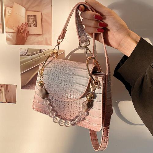 Crocodile pattern Small Tote bag 2022Summer Quality PU Leather Women's Designer Handbag Gradient Shoulder Messenger Bag