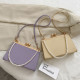 Casual PU Leather Clip Women's Shoulder Bags Fashion Pearl Handle Ladies Evening Clutch Purse Simple Solid Color Handbags Bolsos