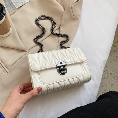 Lattice Pleated PU Leather Crossbody Bag For Women Luxury Chain Shoulder Bag Ladies Small Purses and Handbags 2022 Trended Brand