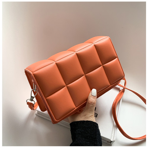 Crossbody Bags Woven Flap Women's Shoulder Bag High Quality PU leather Designer Luxury Handbag Female Chain Tote Messenger Bag
