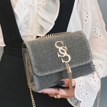Women Luxury Pu Shoulder Bag Small Tassel Double S Chain Messenger Crossbody Bag Lady Fashion Outdoor Mobile Phone Bag Totes