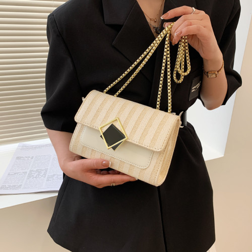 PU Leather Flap Crossbody Shoulder Bag for Women 2022 Summer Luxury Brand Trendy Travel Female Chain Handbags and Purses