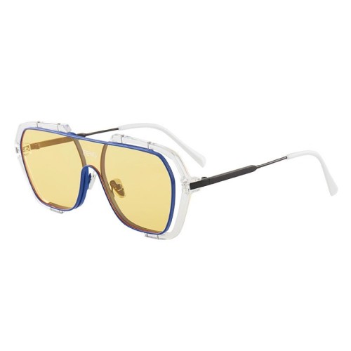 western integrated sunglasses female frame square printed sunglasses personality transparent anti-blue glasses frame sunglass