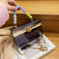 Acrylic Square Box Crossbody Bag 2022 Trendy Fashion New High Quality Women's Designer Handbag Chain Shoulder Messenger Bag