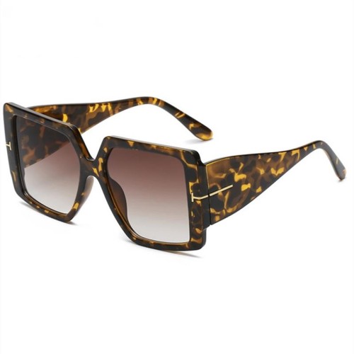 Oversized Square Sunglasses Women Men Fashion Big Frame Gradient Black Lens Luxury Brand Female Glasses Oculos Eyewear UV400
