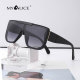 The New Women Men Fashion One-piece Sunglasses Flat top Thick temples Trend Business Wholesale Outdoor tourism UV400