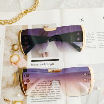 2022 New Fashion Sunglasses Women Brand Designer Gradients Lens Sunglasses For Men Frame Luxury Quality Square Glasses UV400