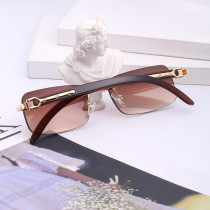 2022 Fashion Popular Mens Driving Rimless Rectangle For Men/Women Luxury Sunglasses Small Square Summer Traveling UV400