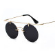 2022 Newes Ladies Fashion Round Sunglasses Men Retro Metal Black brown Purple red frameless Sun Glasses Female UV400