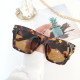 2022 Fashion New Women Oversized Square Sunglasses Luxury Brand Designer Ladies Sun Glasses Vintage Shades UV400 Eyewear Chain