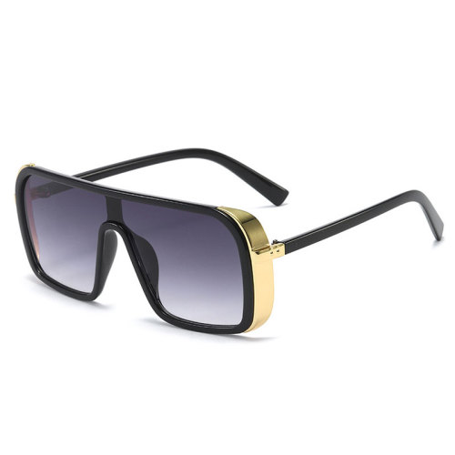 Classic Vintage One Piece Sunglasses Women Men Oversized Windproof Sun Glasses Big Frame Male Driving Luxury Eyewear UV400