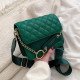Fashion Small Quilted Lingge PU Leather Flap Handbags and Purses 2022 Luxury Brand Designer Woman Shopper Shoulder Crossbody Bag