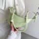 Small Simple PU Leather Saddle Crossbody Bag for Women 2022 Summer Branded Trendy Fashion Shoulder Handbags and Purses