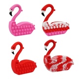 Flamingo Squishy Bag Silicone Toy Bag Vent Press Toy Fidget Toys Poppit Push Bubble Coin Purse Relieve Fidget Toys Gifts
