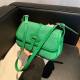 Vintage Baguet Bags For Women Winter Velvet Luxury Nubuck Leather Flap Single Shoulder Bags Solid Color Simple Women Bag Solid