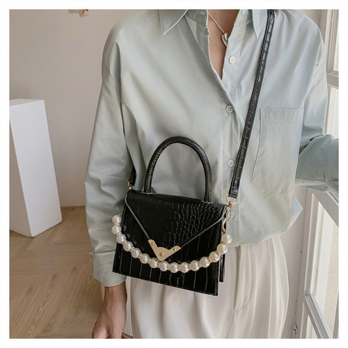 Fashion Handbags For Women Classic Stone Pattern Flap Square Hand Bag Leather Crossbody Bag Top Handle 2021 Fashion Clutches