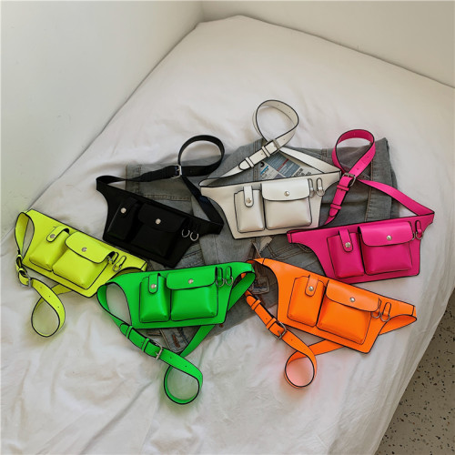 Women Waist Bag Pu Leather Fanny Pack Luxury Women Belt Bag For Women Crossbody Bags Casual Chest Pack Female Purse