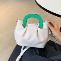 Vintage Women Handle Bag Soft Leather Handbags 2022 Fashion Women Crossbody Bag Solid Color Clutches Ladys Bolso Mujer