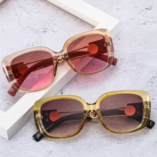 2022 New Fashion Cat Eye Sunglasses Women Men Luxury Gradients Lens PC Alloy Metal Frame Brand Designer Trend Sun Glasses UV400