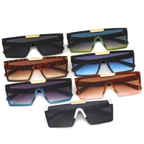2022 New Fashion Shield Sunglasses Women Men Luxury Brand Designer Gradients Lens Plastic Frame High-Quality Sun Glasses UV400