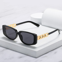 2022 New Fashion Square Cat Eye Sunglasses Women Men PC Gradients Lens Hollow Frame Leopard Luxury Brand Designer Elegant UV400