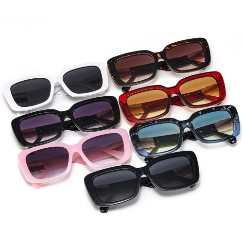 2022 New Arrival Cat Eye Sunglasses Women Men Square Color Gradients Lens Metal Decorate Frame Brand Designer Luxury Sunglasses