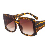 2022 New Fashion Square Sunglasses Women Men Cat Eye PC Cool Gradients Lens Leopard Brand Designer Goggle Trend Sunglasses UV400