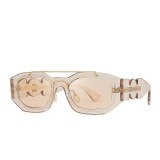 Vintage Modern Double Beam Rivets Sunglasses Women New Retro Celebrity Square Sun Glasses Fashion For Female Shades oculos 2022