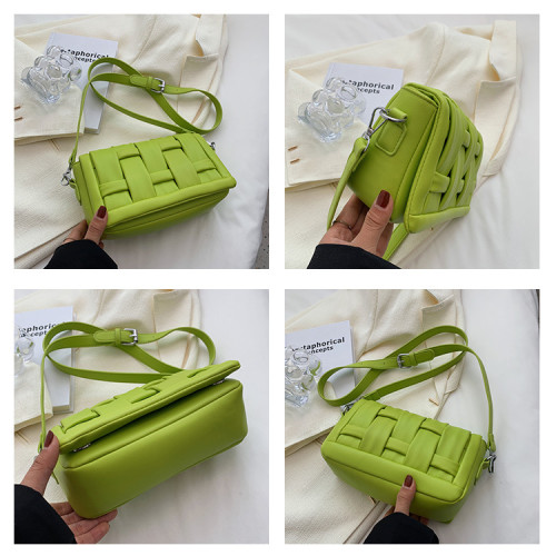 Minimalist Brand designer Flap handbags 2022 new Woven PU Leather Bags chain shoulder bag fashion Cassette Weave messenger bag