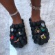 2022 New Arrival Women Summer Bubble Slides with Charms Breathable Creative Funny Designer Massage Slippers Brand Luxury Sandals