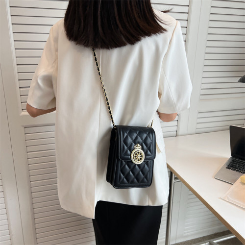 Square Shoulder Bags 2022 Metal Buckle Women's Brand Handbag Luxury Pu Leather Messenger Bag Ladies Designer Flap Crossbody Bag