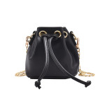 Mini Bucket PU Leather Crossbody Bag With Short Handle 2022 Cute Totes Women's Designer Handbag Luxury Brand Shoulder Bag