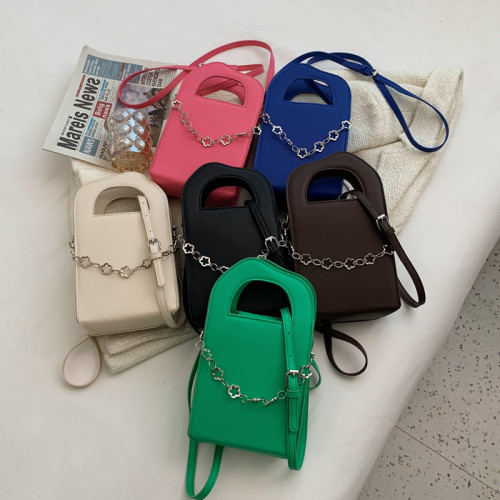 Simple Handbag Fashion Chain Crossbody Bags For Women 2022 Stylish Women's Shoulder Bag Purse Solid Color Small Hand Bag Female