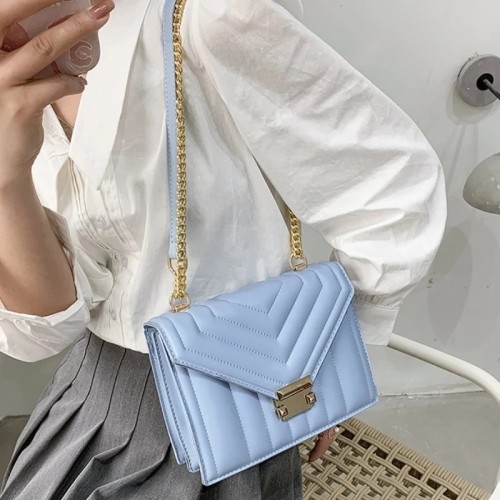 Fashion Thread Strip Chain Shoulder Crossbody Bag for Women 2022 New Sac A Main Ladies Messenger Bag Female Handbags and Purses
