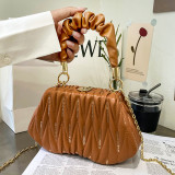 Elegant Women Chain Shoulder Bag Female Crossbody Bag Party Suitcase Clutch Lady Kiss Lock Small Handbag and Purse Phone Box Bag