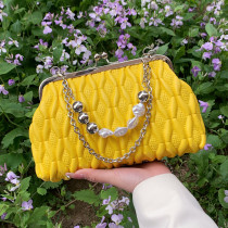 Brand Crossbody Bags for Women Beaded Chain Design Evening Bag Female Luxury Shoulder Bag Fashion Handbag Clutch Wedding Purse